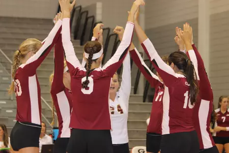 VOLLEYBALL DOWNS BELMONT IN TOURNAMENT OPENER
