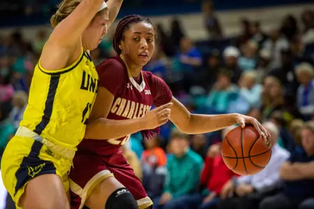 UNCW Women's Basketball team toppled College of Charleston 71-49 in front of a "Seahawks Tomorrow" crowd of 4,511 local elementary school crowd at Trask Coliseum January 4, 2019. PHOTO BY:JEFF JANOWSKI/UNCW