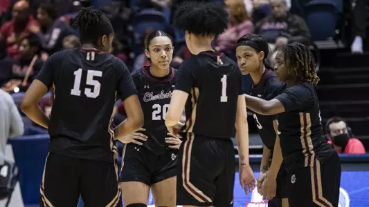 CAA Tournament Huddle