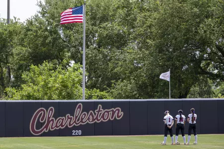 Flag and Charleston Sign
