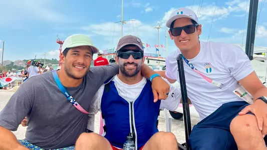 Enrique Arathoon, Stefano Peschiera and Juan Maegli Paris Olympics 2024