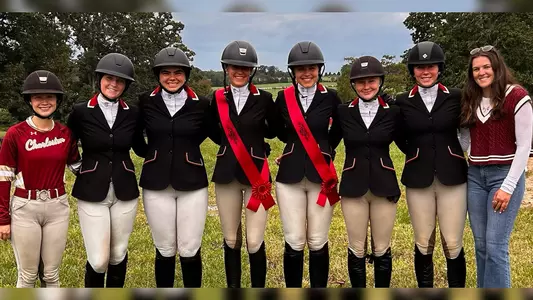Equestrian winning at No. 1 Lynchburg Sept. 28, 2024