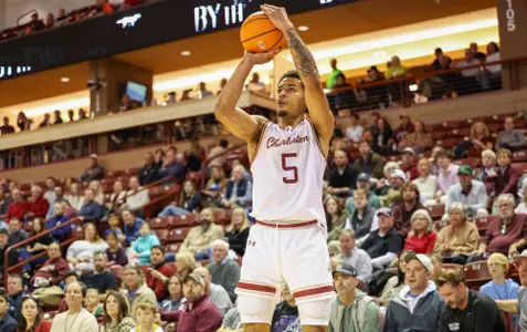 Martin Kalu shoots the basketball