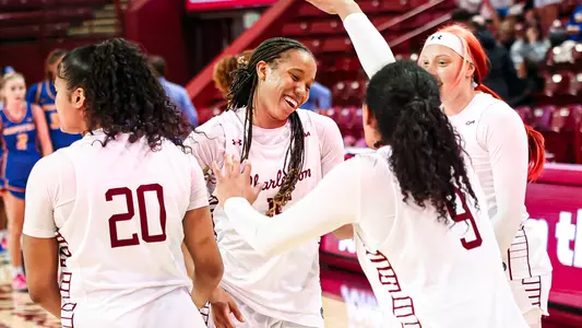 Tyja Beans celebrating after win over Hofstra