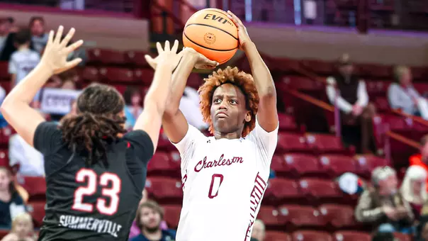 Taylor Barbot rises for a shot against Northeastern