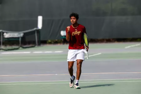 Celebrating tennis shot