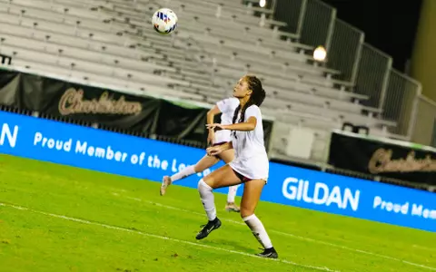 Sienna Ward watching ball in the air