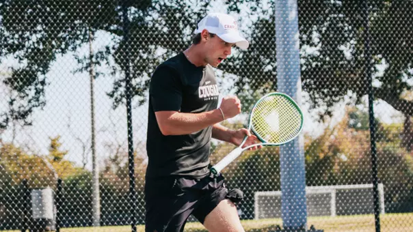 Devin Ruhotina celebrates point