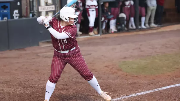 Sally Trent hitting the ball