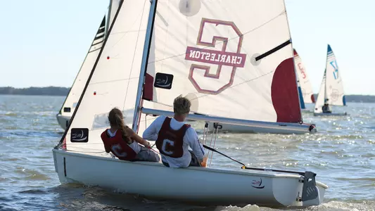 Sailors practicing on the water in Charleston, S.C.