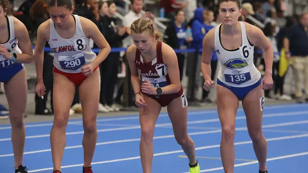 Cayden Crismon at the start line