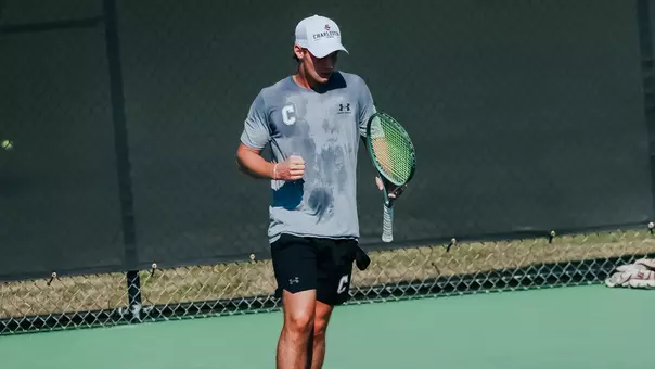 Devin Ruhotina pumps his fist