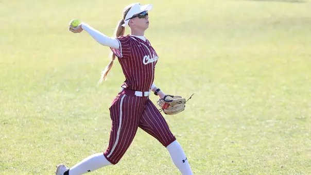 Karly Smith throwing the ball