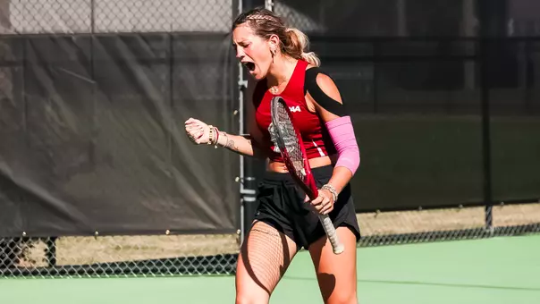 Jaiden McKee celebrates point