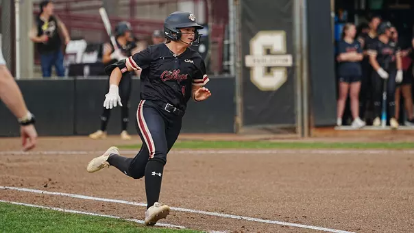 Austy Miller running to first base