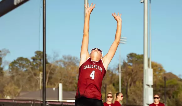 Madison Loving sets the ball