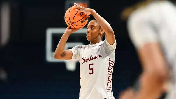 Taryn Barbot shoots three-pointer