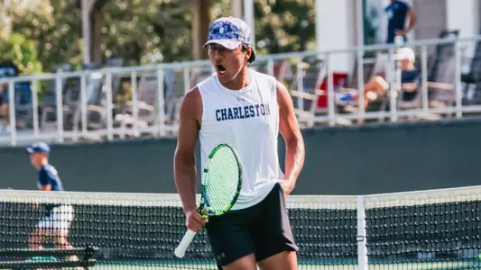 Eddie Vo celebrates point