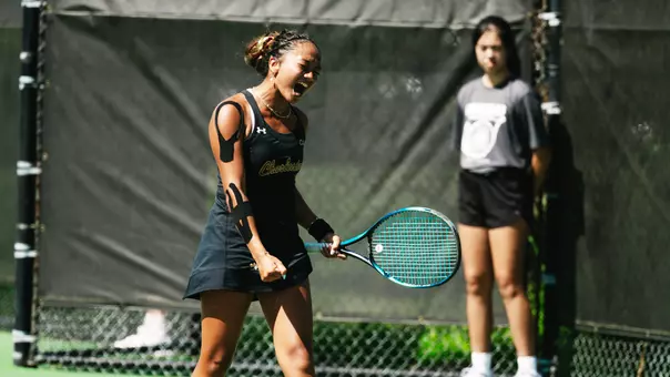 Oziera Ahmad celebrates point