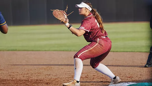 SIerra Paradis preparing to catch the ball