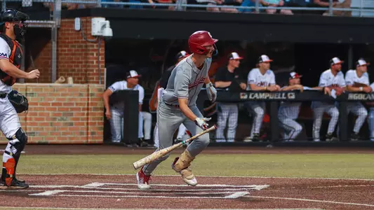 Nick Diaz dropping his bat March 27, 2026 at Campbell.