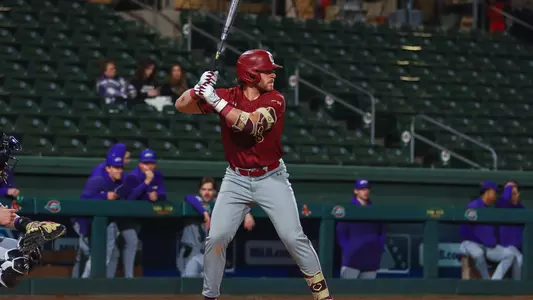 Payton Frehner at the plate against James Madison in Greenville, S.C.