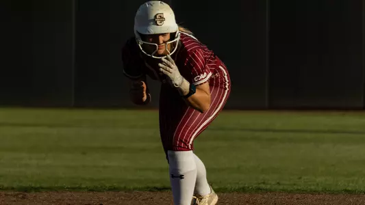 Audri Bates preparing to leave her base