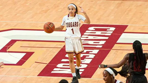 Nola Henry brings ball up the floor