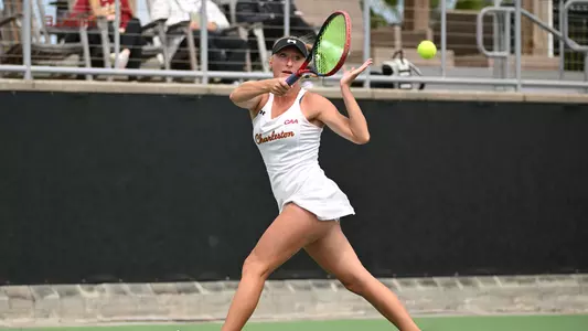 Riley Trinkle returns serve