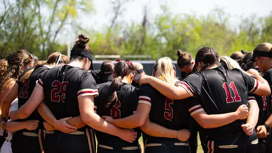 Softball Team huddle