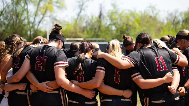 Softball Team huddle