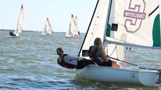 Charleston women's sailing on the water in Charleston, S.C.