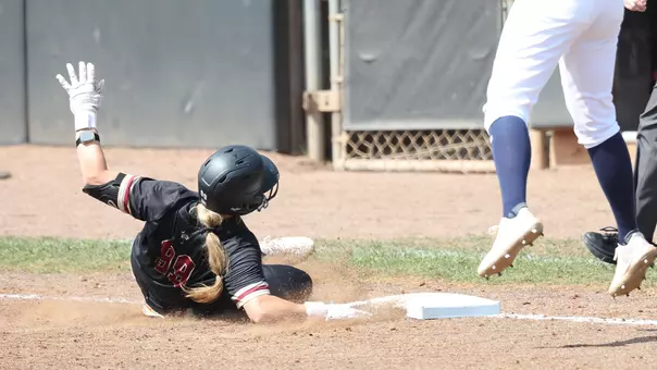 Halle Cannon tagging base