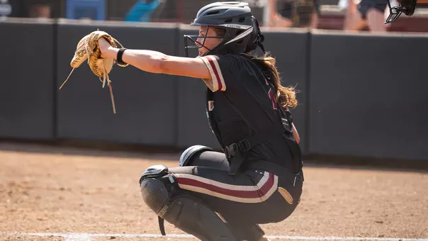 Leela Langston catching