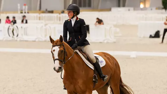 Samantha Aisenberg competing in the 2026 NCEA SD National Championship Semifinals in Ocala, Fla.