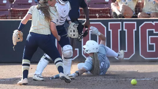 Karlee Hughes about to bat