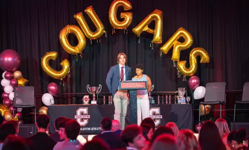 Roger Brown and Bella Antonio Host the Coug Awards