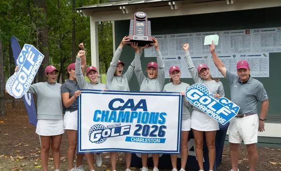 Women's golf celebrates 2026 CAA Championship