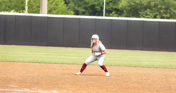Softball runner on base