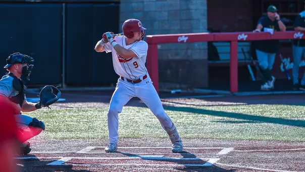 Dylan Johnson at the plate.