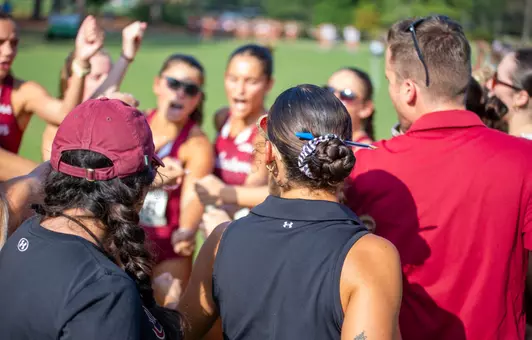 Cross Country Team Huddle