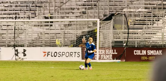 Ainsley Chunn in the goal