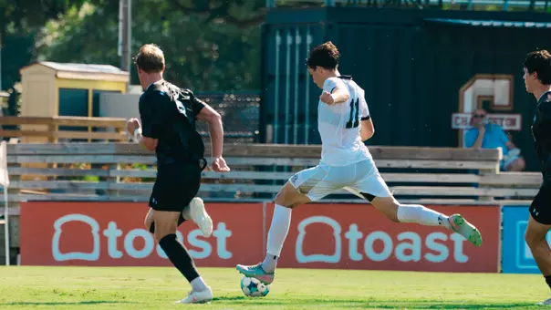 Matt Lenert Kicks Soccer Ball