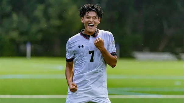Kira Fukuda celebrates goal