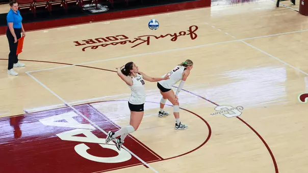 Helena Vukovic serving Sept. 12 vs Northern Kentucky.