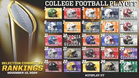 College Football Playoff Top 25: Tuesday, November 12, 2024