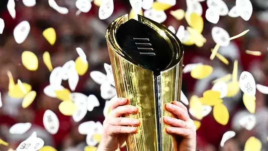 2026 CFP National Champions confetti trophy