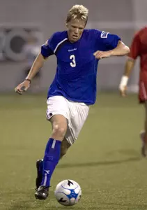 Gjoesund's Overtime Goal Gives Bluejays 2-1 Win Over No. 24 Huskies