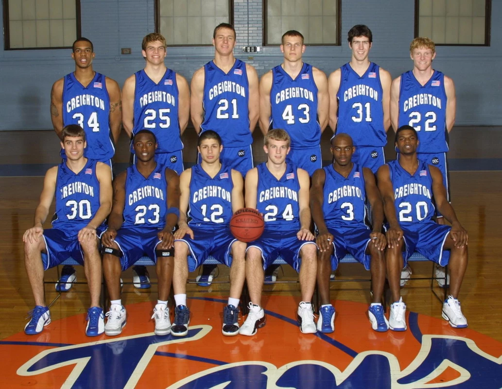 2001-02 Creighton Men's Basketball Team Photo