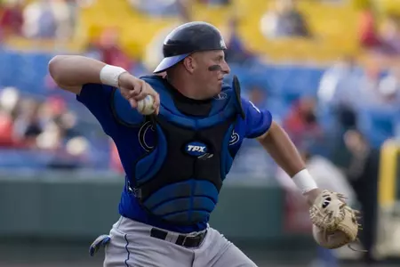 Baseball Falls 2-1, Title Game Rematch Set For 7 pm